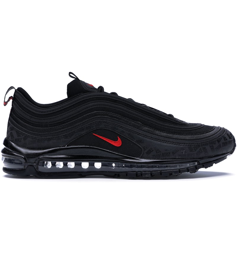 Nike Air Max 97 All-Over Print Black Red Men's AR4259-001 US