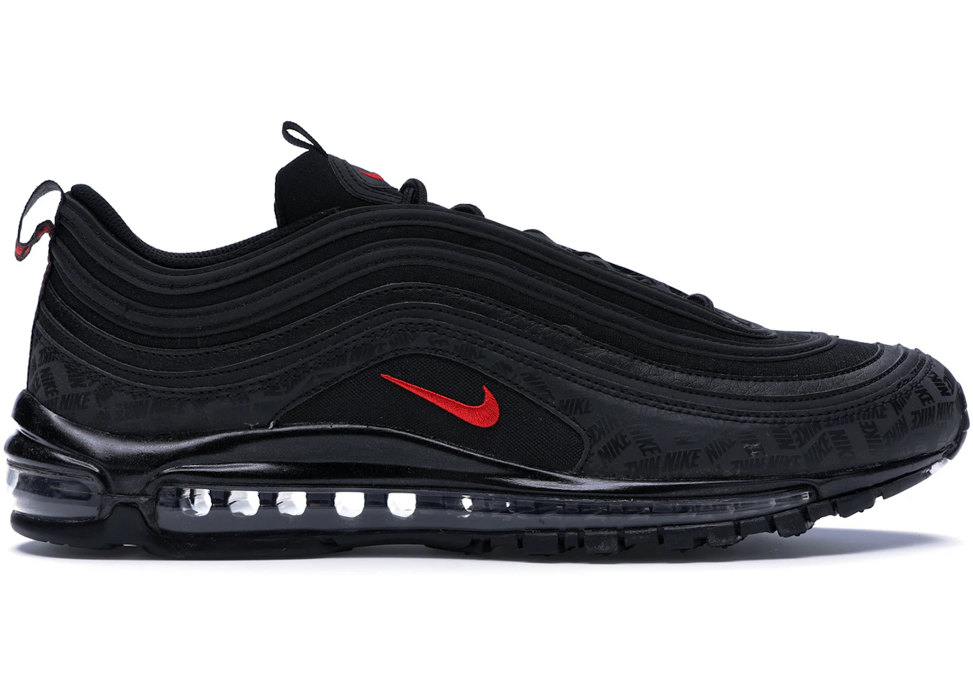 Nike Air Max 97 All-Over Print Black Red Men's - AR4259-001 - US
