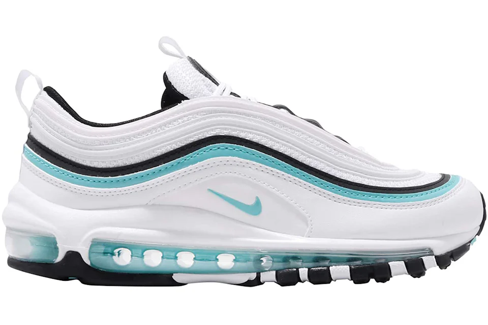 Nike air max 97 premium w green spruce aura  and  white Clearance