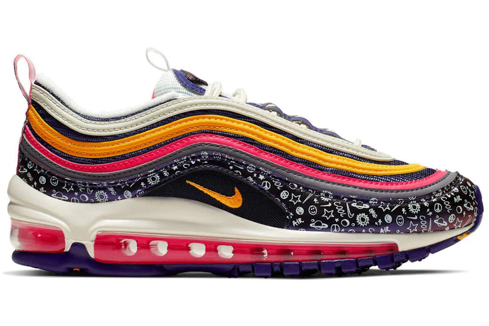 Orange pink purple air max 97 Clearance