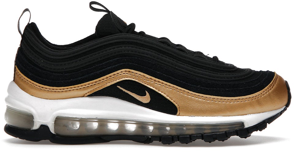 Get The Nike Air Max 97 Black Metallic Gold Right Here •