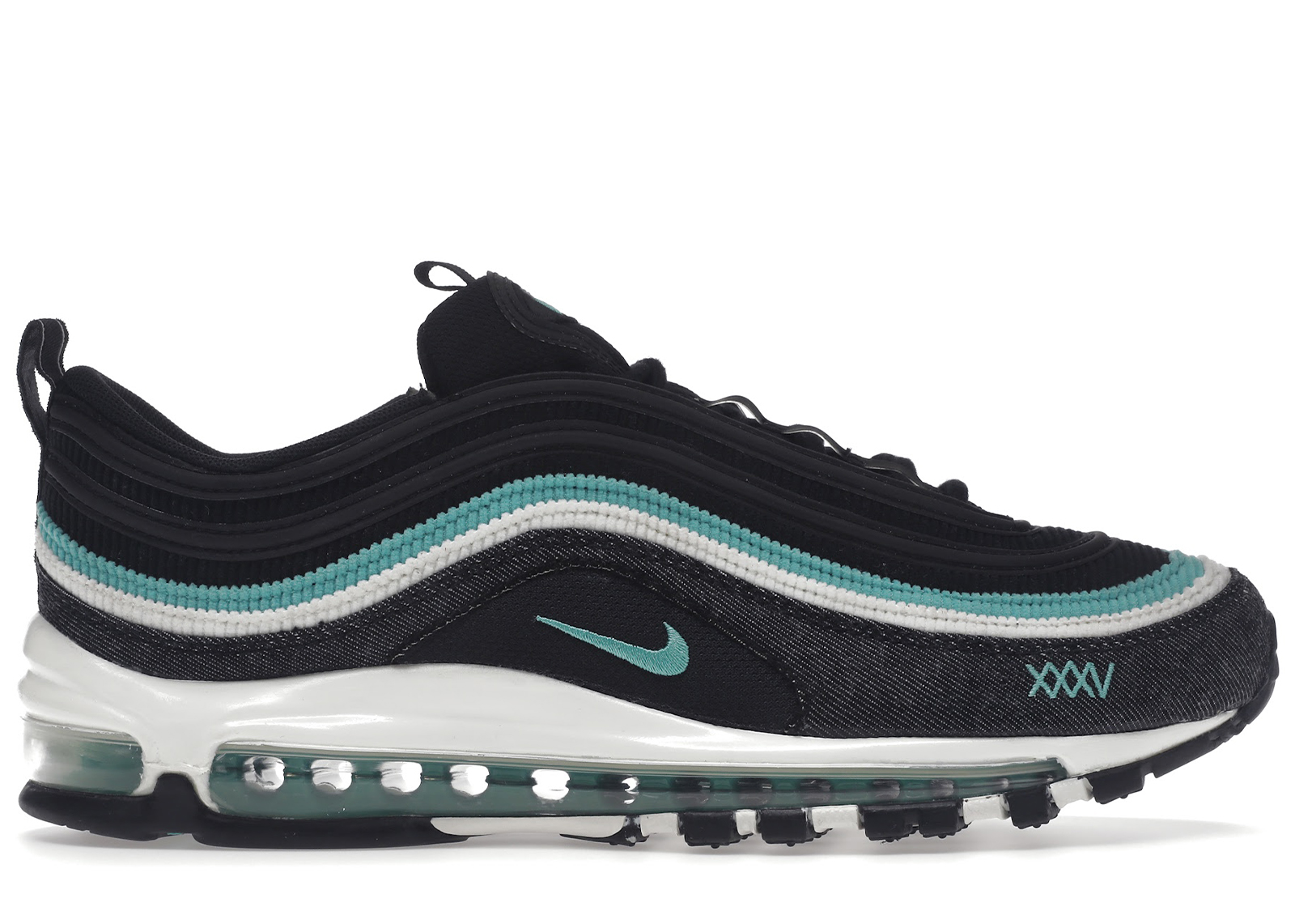 turquoise and black air max 97