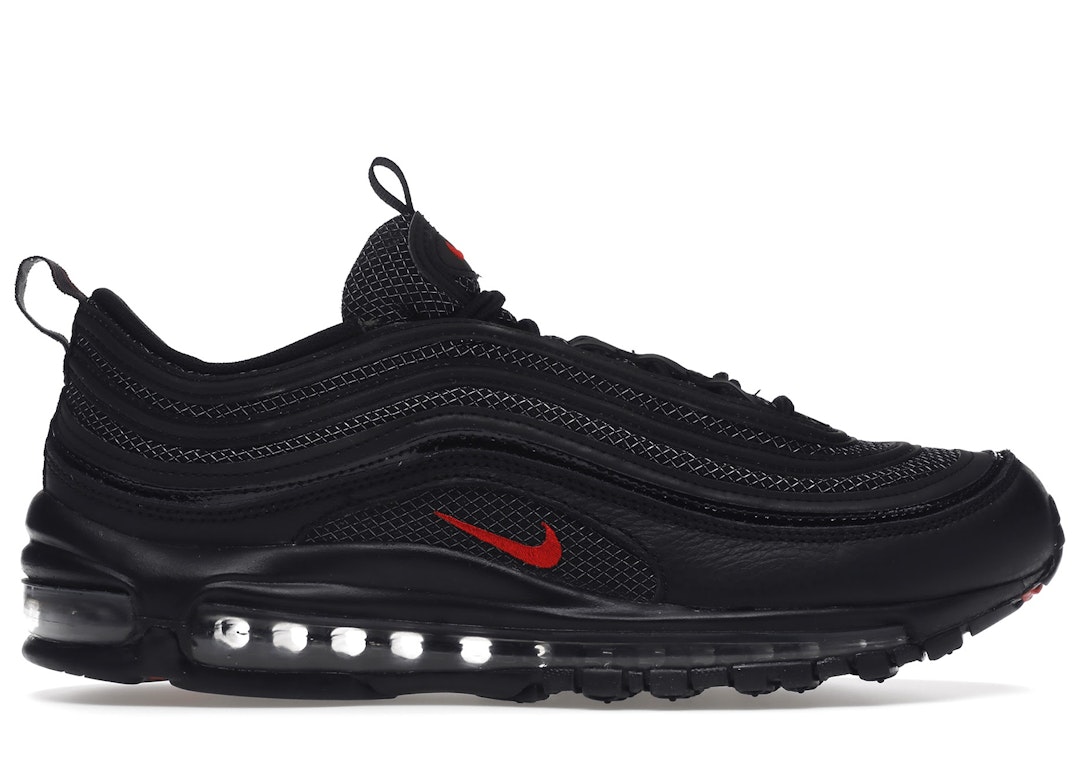 Pre-owned Nike Air Max 97 Black University Red (2022) In Black/university Red-white