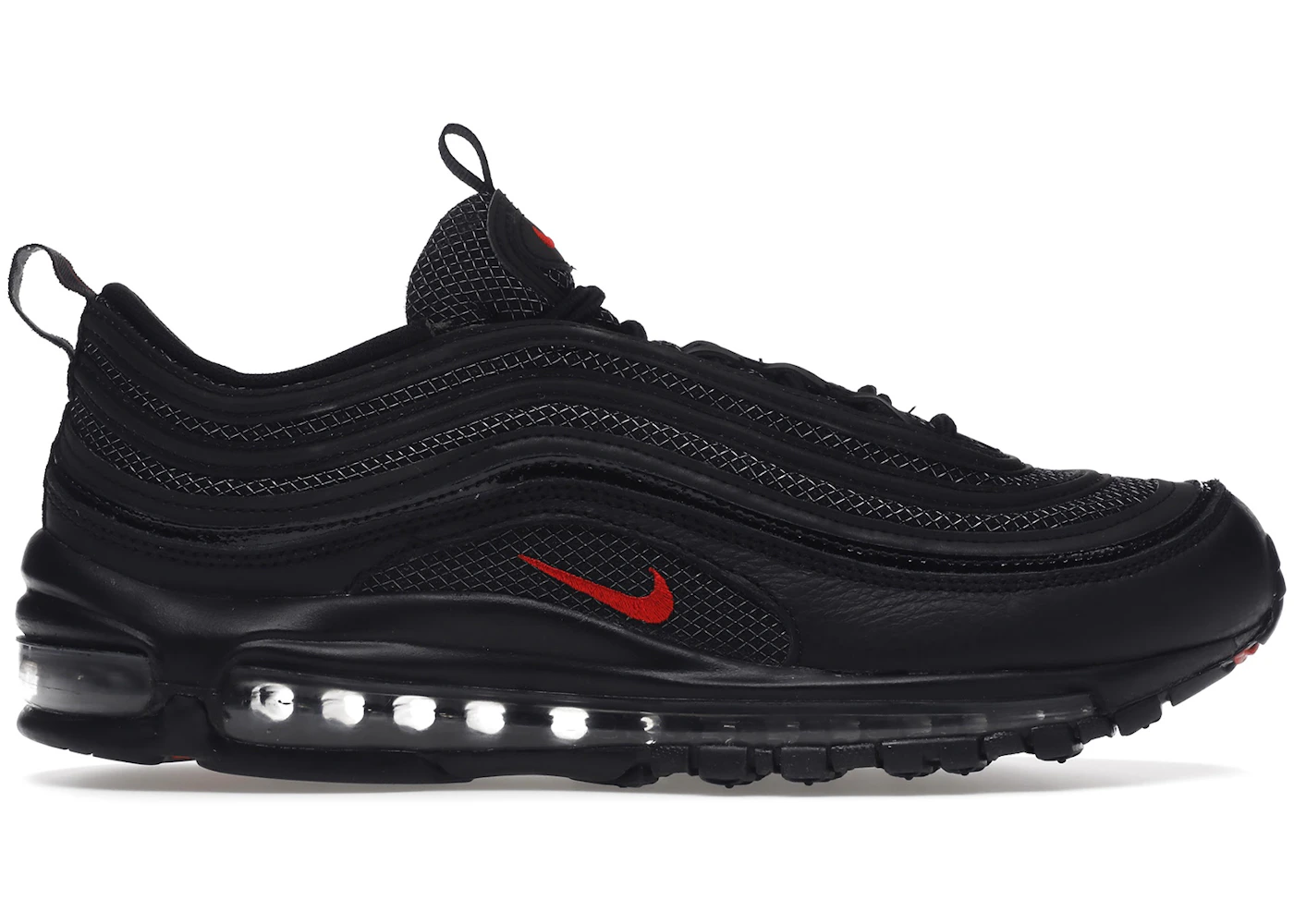 Nike air max 97 reflective black university red Clearance