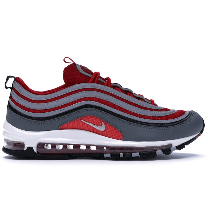Nike Air Max 97 Dark Grey Gym Red Men's 921826-007 US