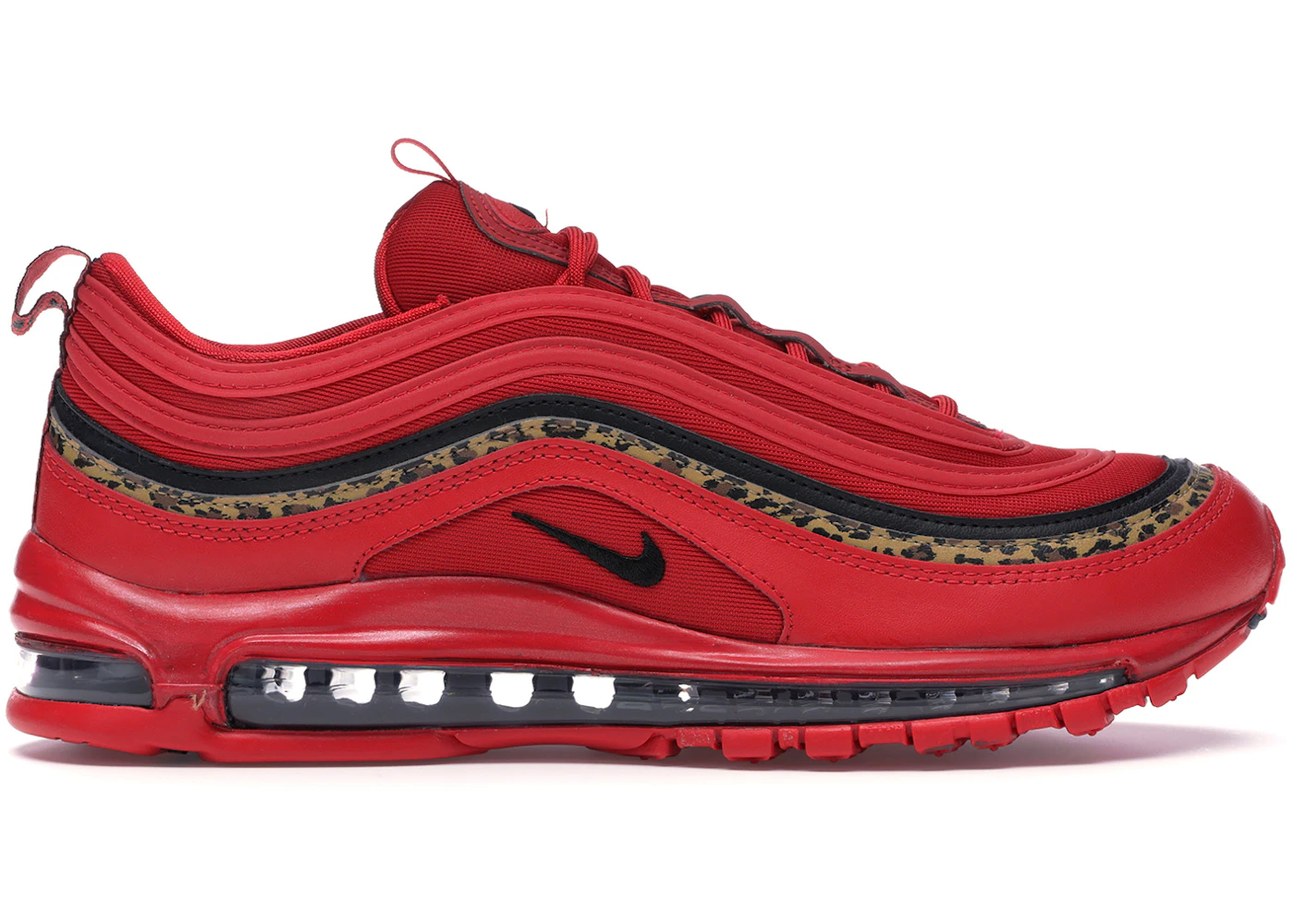 Footwear Red Air Max With Leopard Print Nike Air Max 97 Red