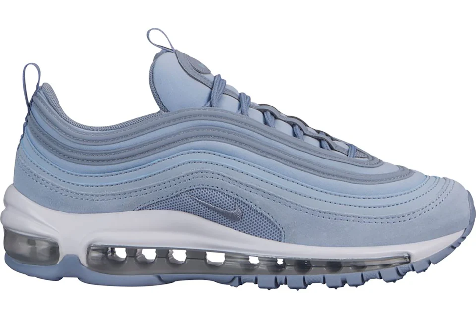 Women's nike air max 97 blue and white deals