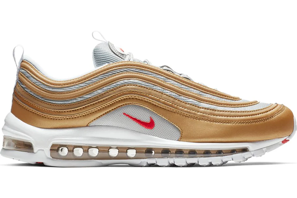 Nike Air Max 97 Metallic Gold University Red