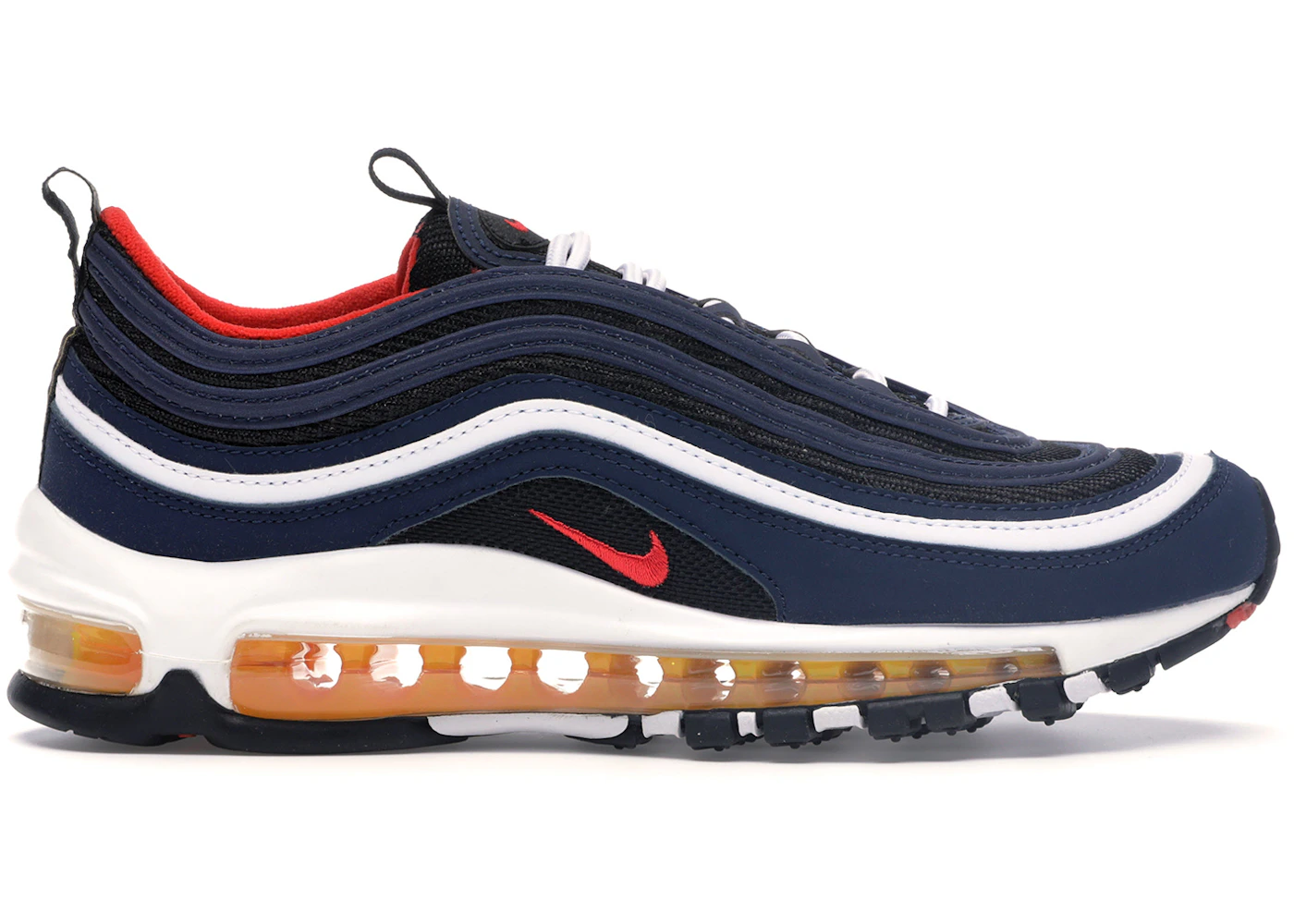 Nike Air Max 97 Midnight Navy Habanero Red (GS) Kids' - 921522-402 - US