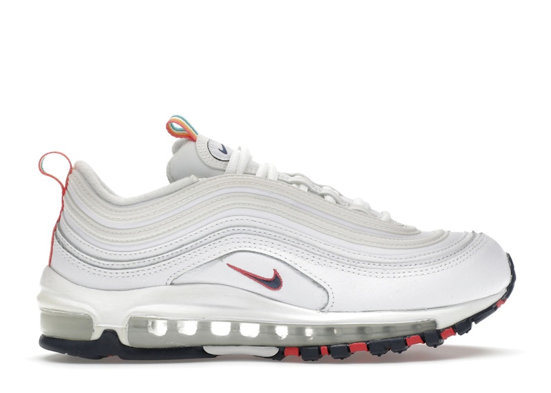 Nike Air Max 97 Blanco Multi Color Pull Tabs de mujer DH1592 100 MX