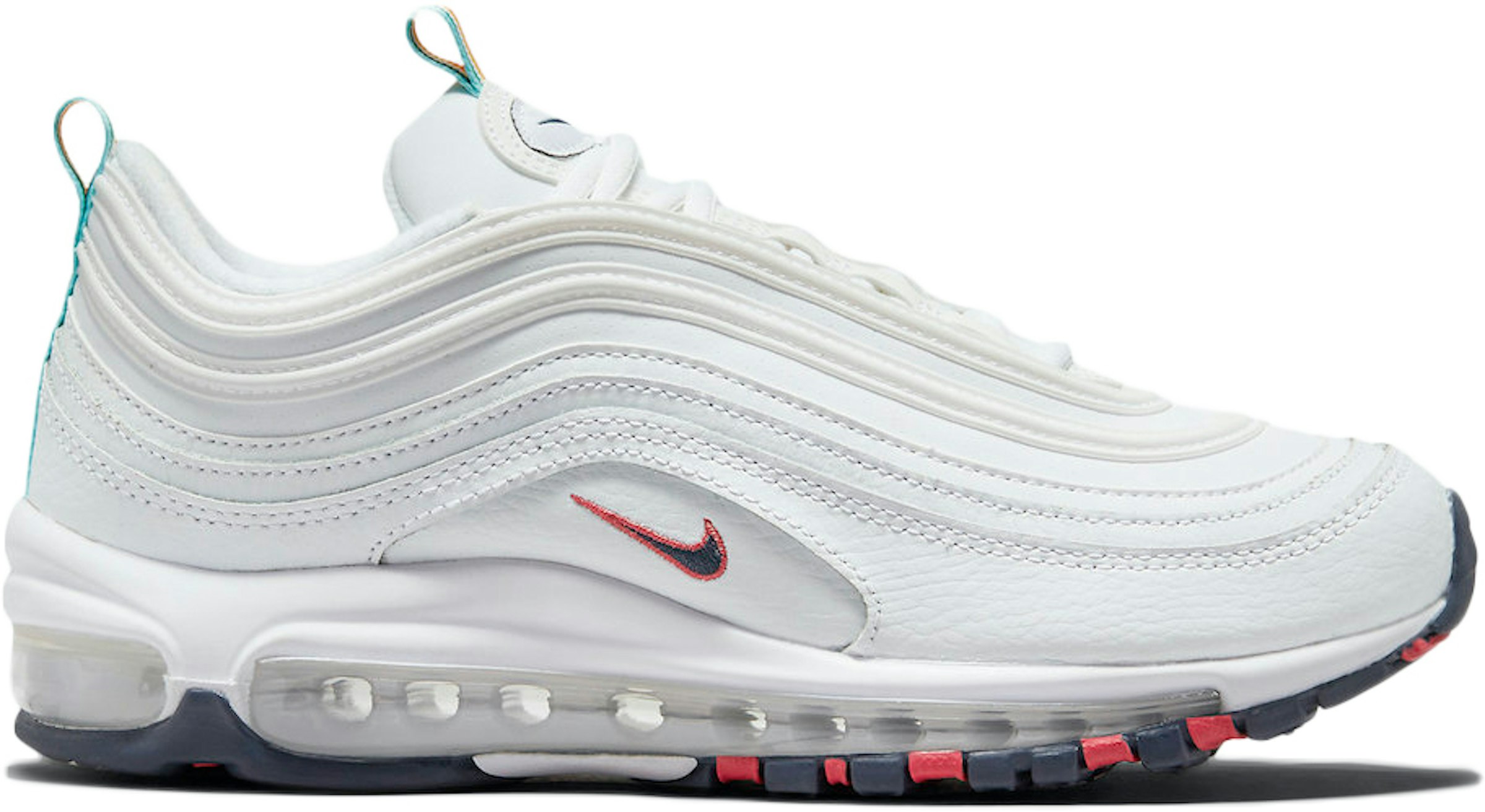 rodear capacidad rival Nike Air Max 97 White Multi Color Pull Tabs (Women's) - DH1592-100 - US