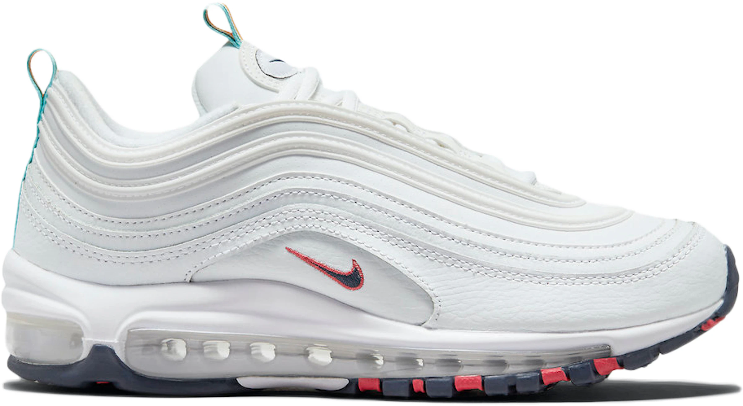 Nike Air Max 97 White Multi Color Pull Tabs (Women's) - DH1592-100 - US