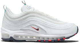 Nike Air Max 97 White Multi Color Pull Tabs (Women's)
