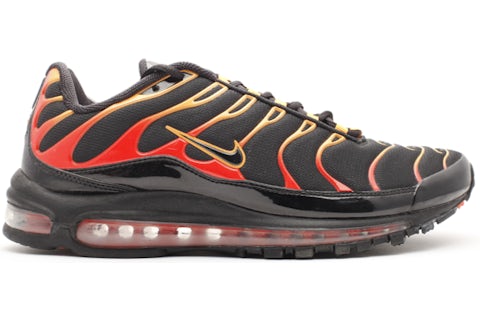 Nike Air Max 97 Plus Black Orange Men s 327455 001 US