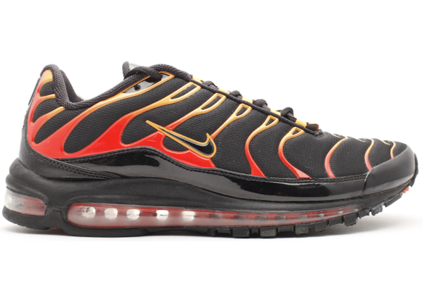 Nike Air Max 97 Plus Black Orange Men s 327455 001 US