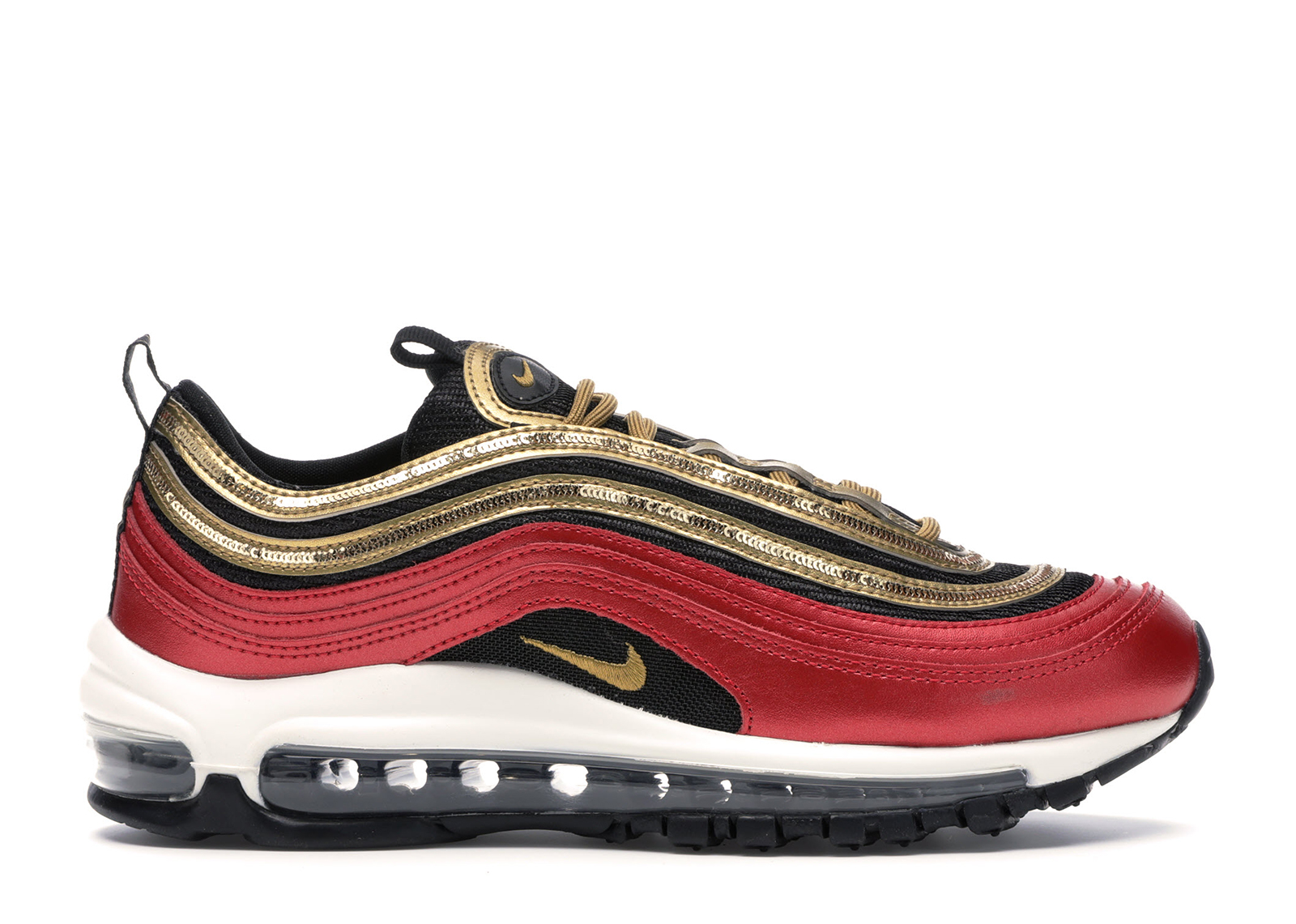 nike air max 97 gold and red