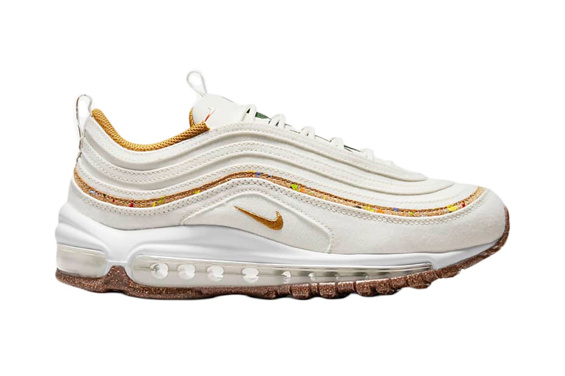 Pre-owned Nike Air Max 97 Sail Wheat (women's) In Sail/white/volt