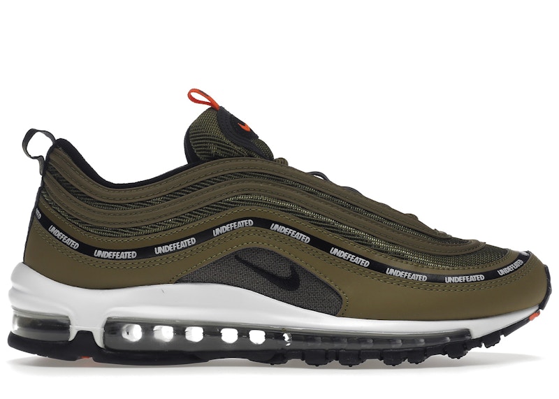 green undefeated air max 97