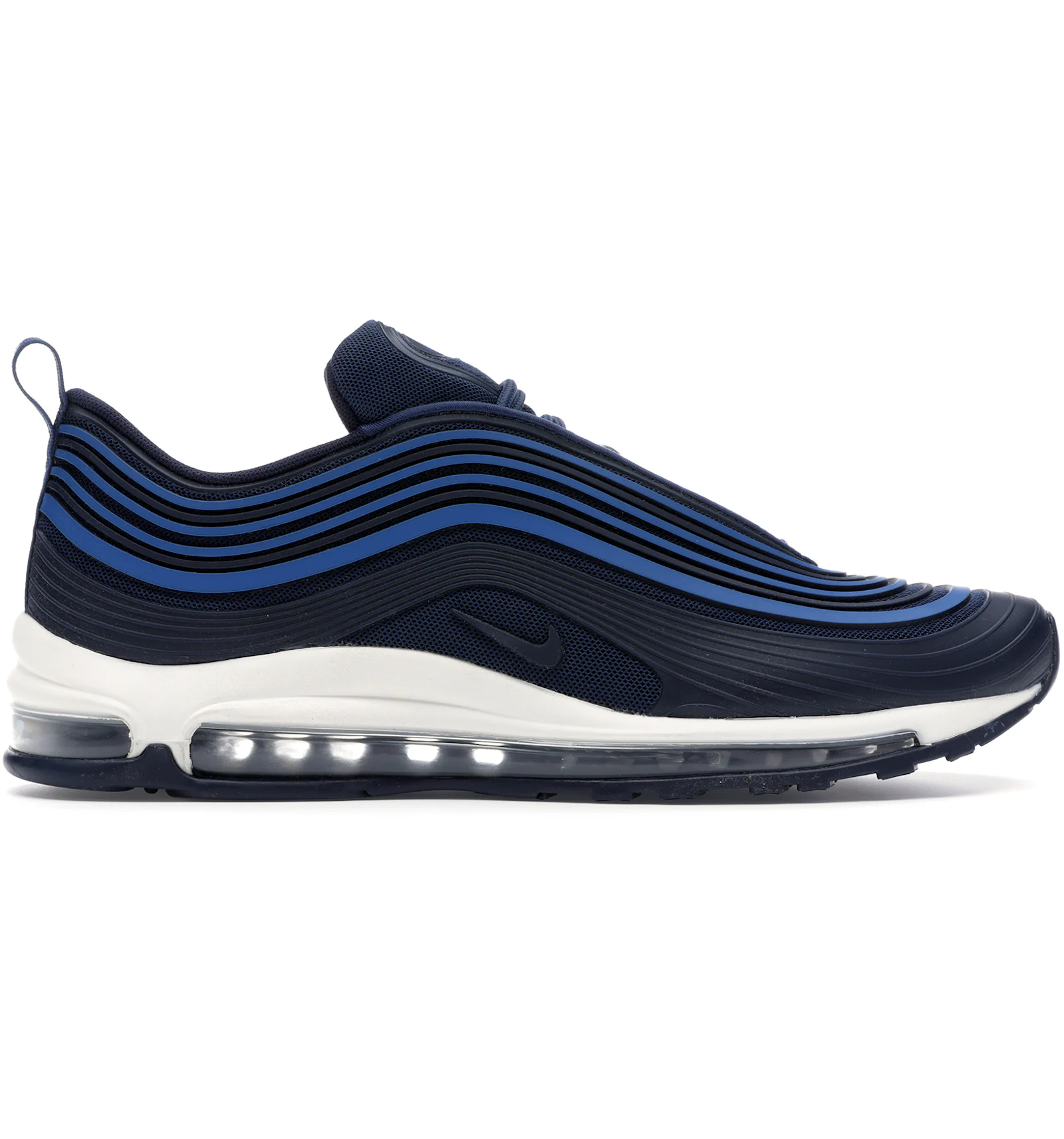Nike air max 97 ultra trainers in white and blue Clearance