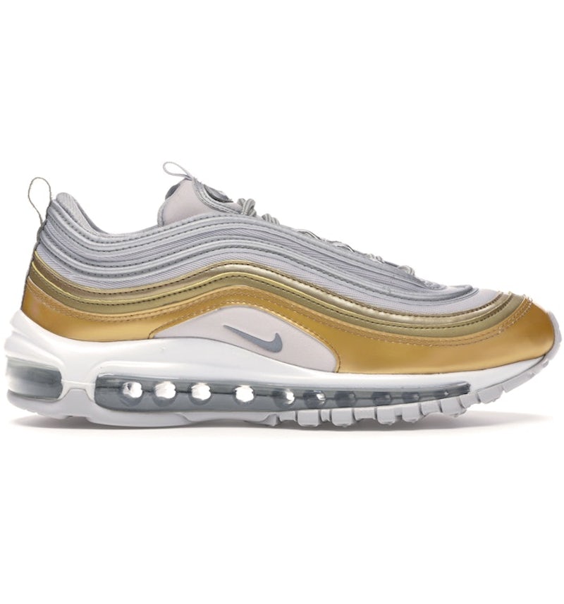 Nike Air Max 97 Vast Grey Metallic Gold (Women's) AQ4137-001 US