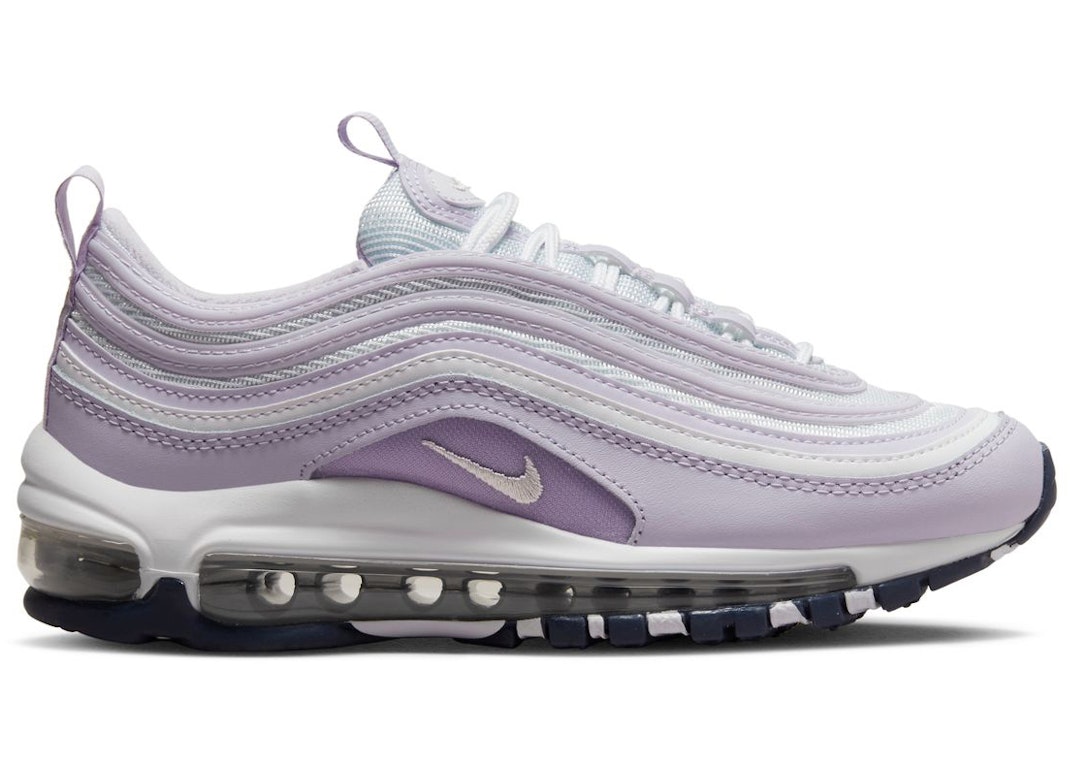 Pre-owned Nike Air Max 97 Violet Frost (gs) In White/metallic Silver-violet Frost