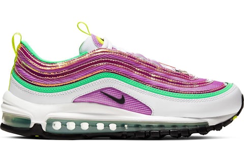Nike Air Max 97 Blanco Electro Verde Fuchsia Glow (de mujer