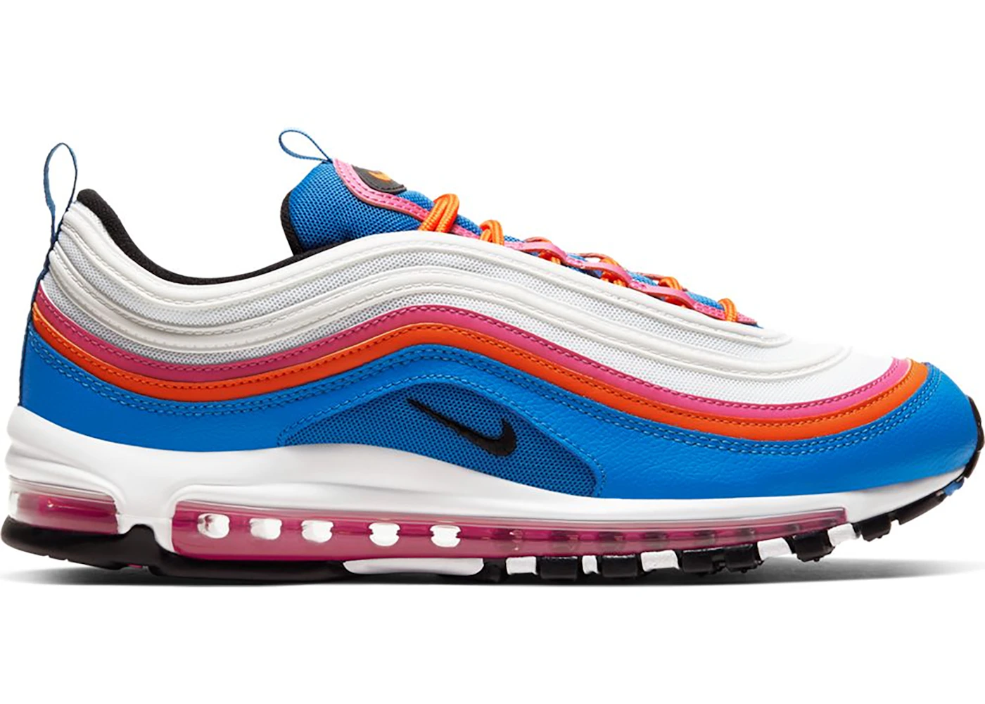 Pink and orange 97 air max best sale