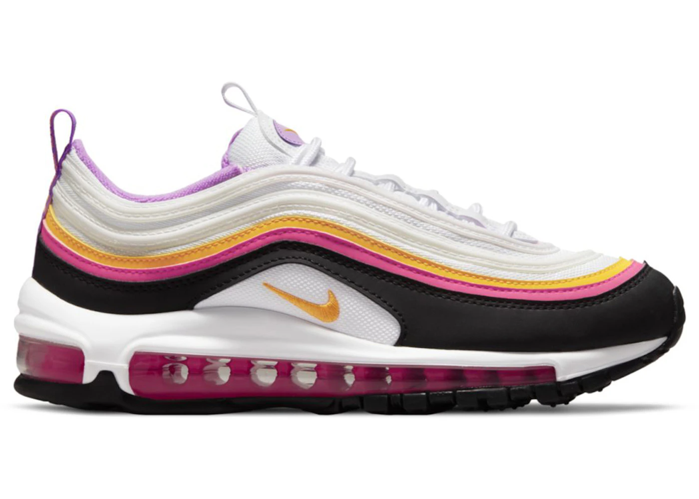 Nike air max 97 pink white yellow Clearance