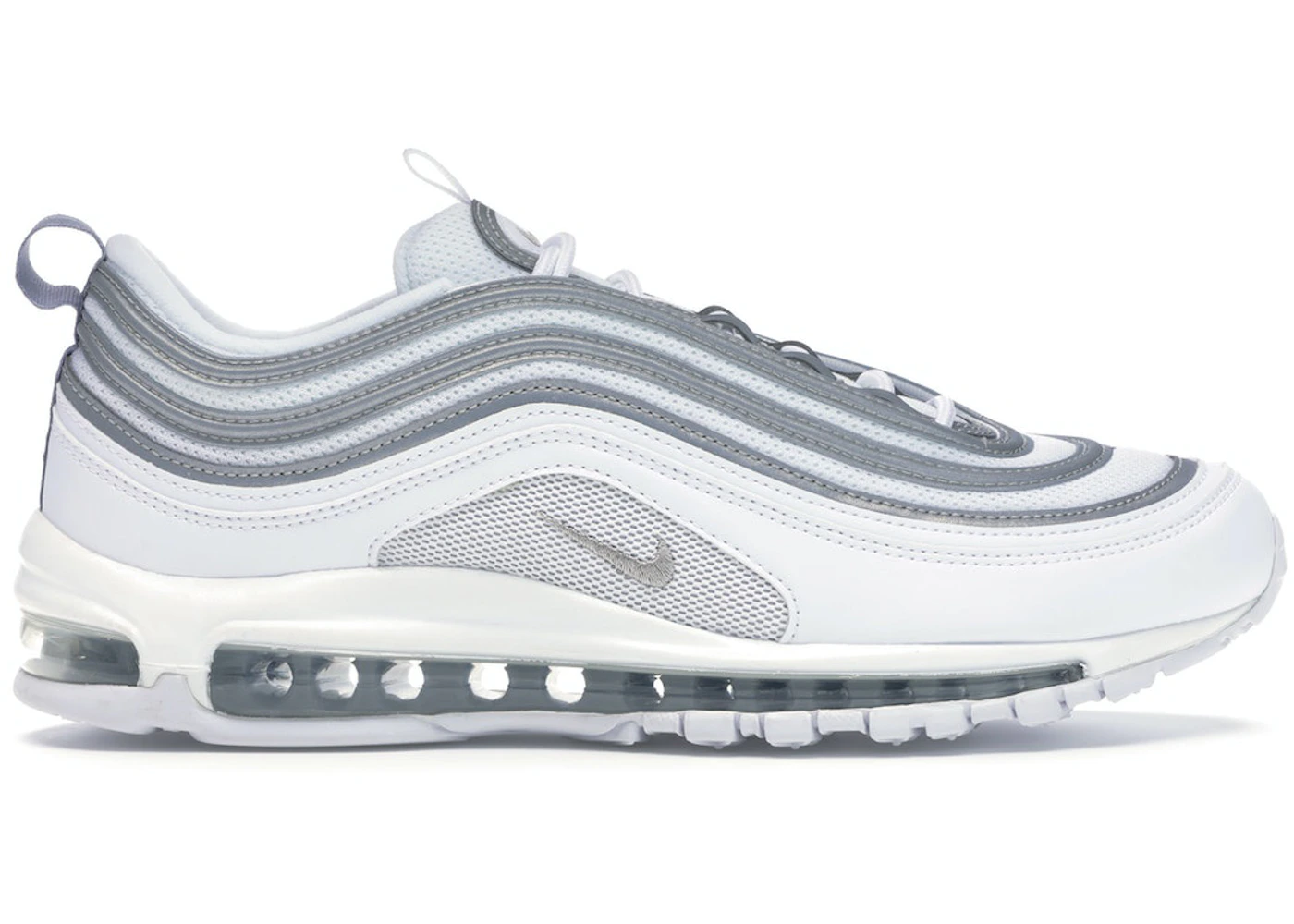 Air max 97 white 2025 reflective silver
