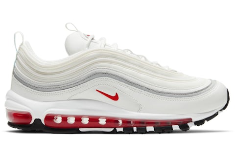 Nike Air Max 97 White Siren Red (Women's) DA9325-101 US