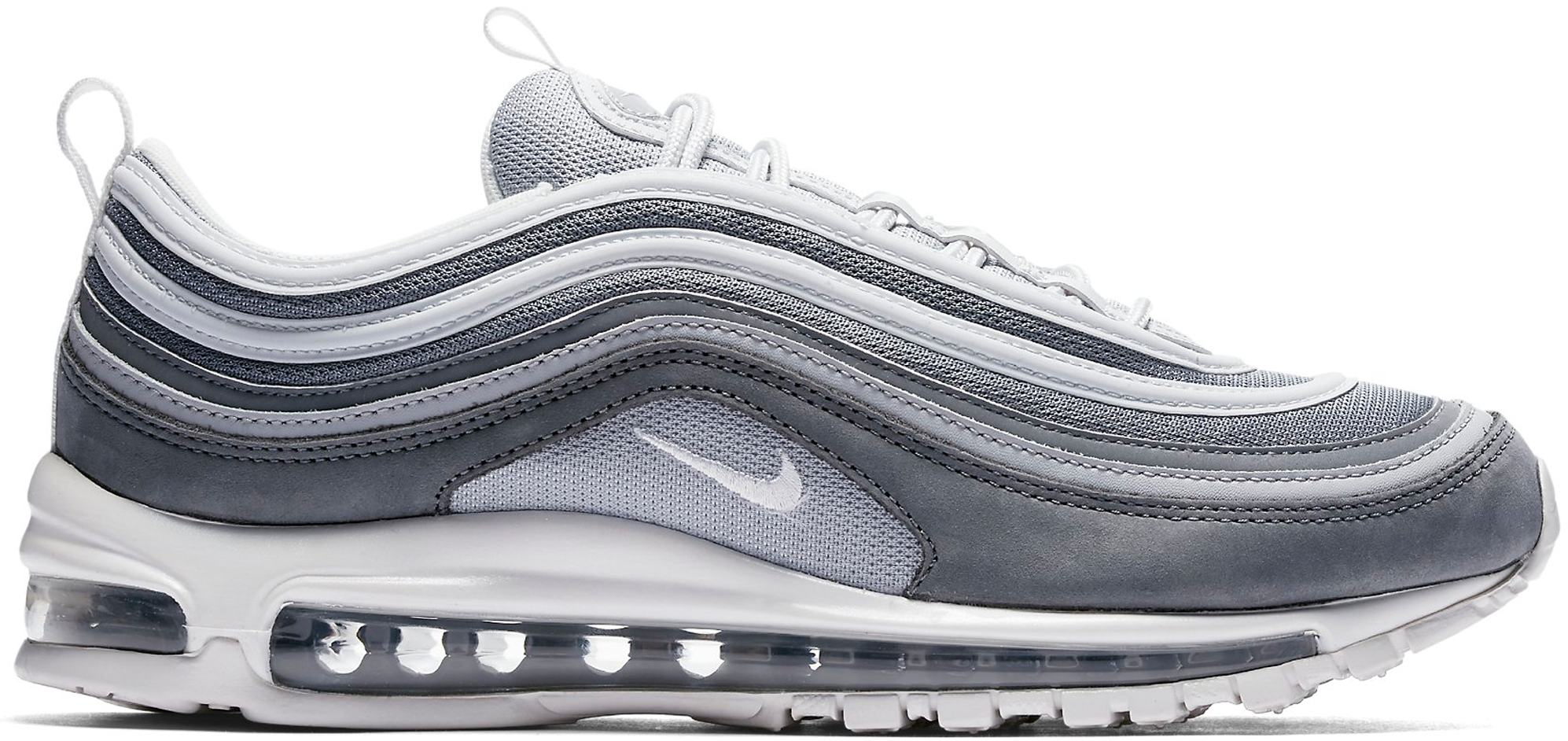 white and gray air max 97