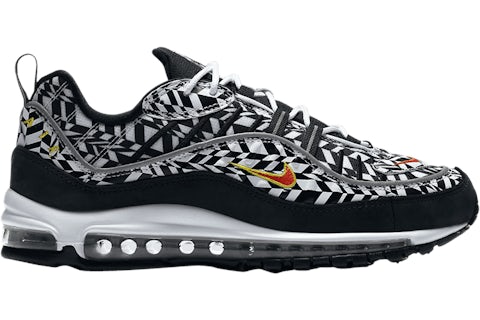 Nike Air Max 98 AOP Nero Uomo AQ4130 100 IT