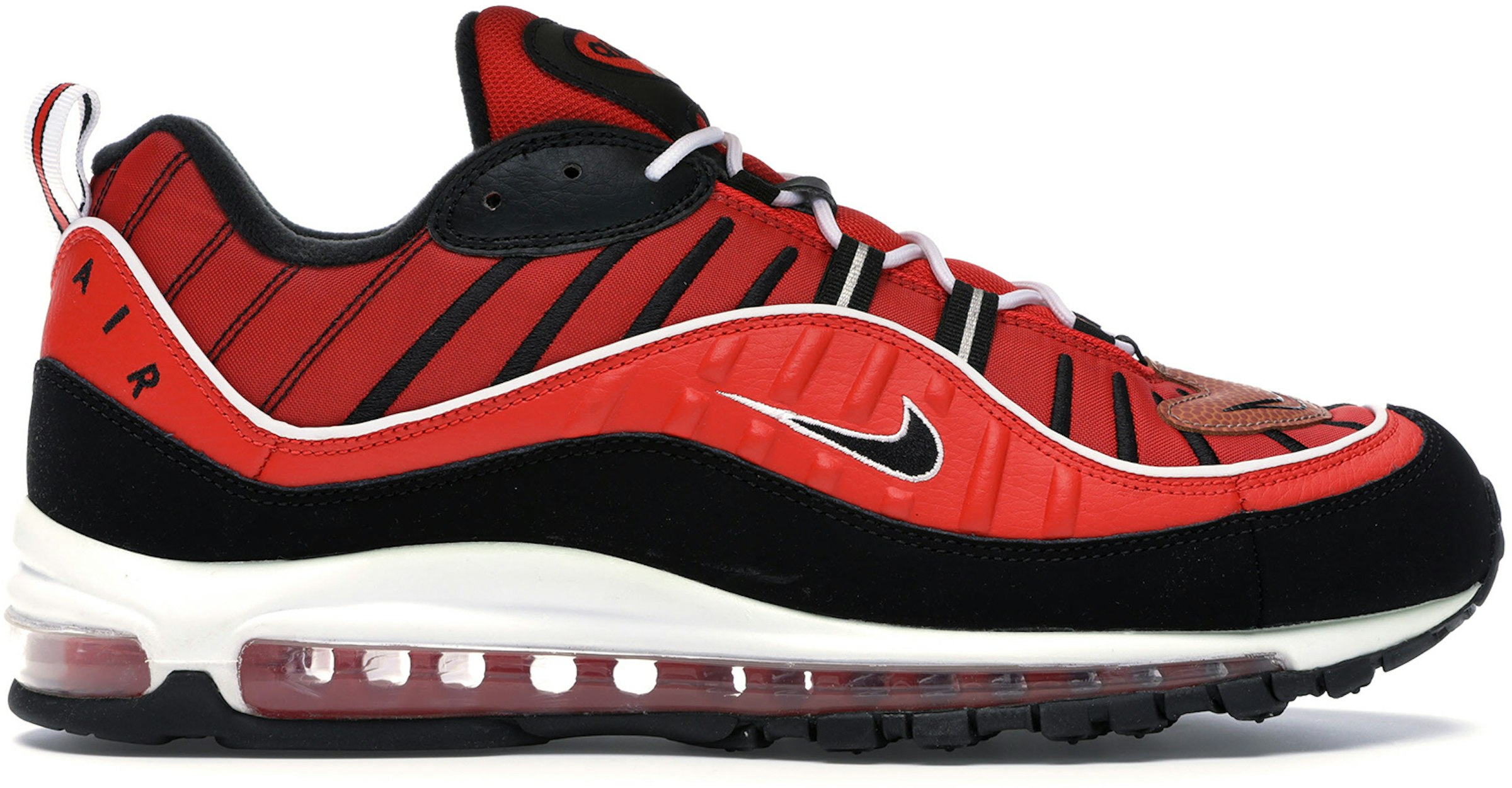 Nike Air Max 98 Habanero Red Black Men's - 640744-604 -