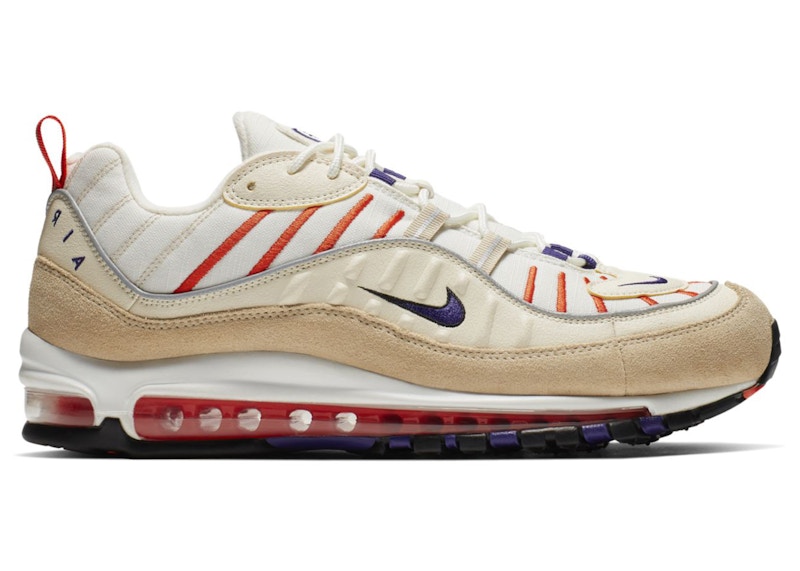 Air max 98 w yellow white  and  violet best sale