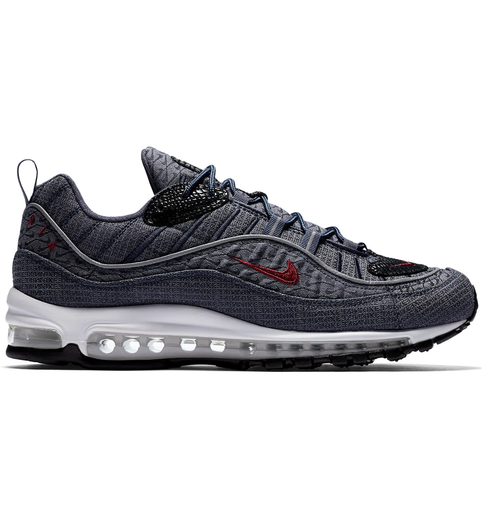 Nike air max 98 qs thunder top blue / team red - diffused blue