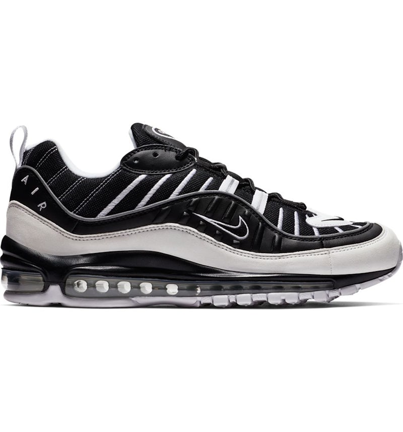 Nike Air Max 98 White Black Men s 640744 010 GB