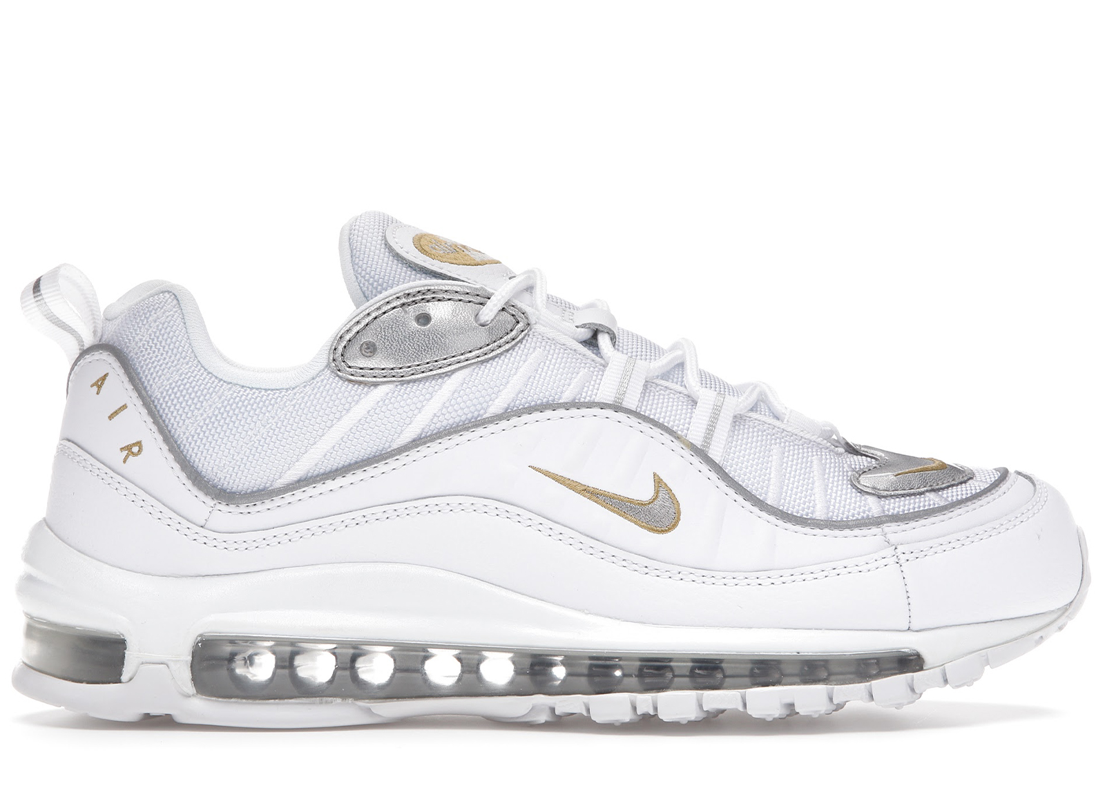 nike gold silver