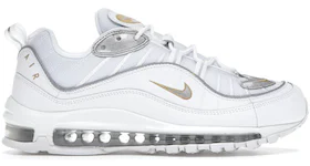Nike Air Max 98 White Silver Gold (Women's)