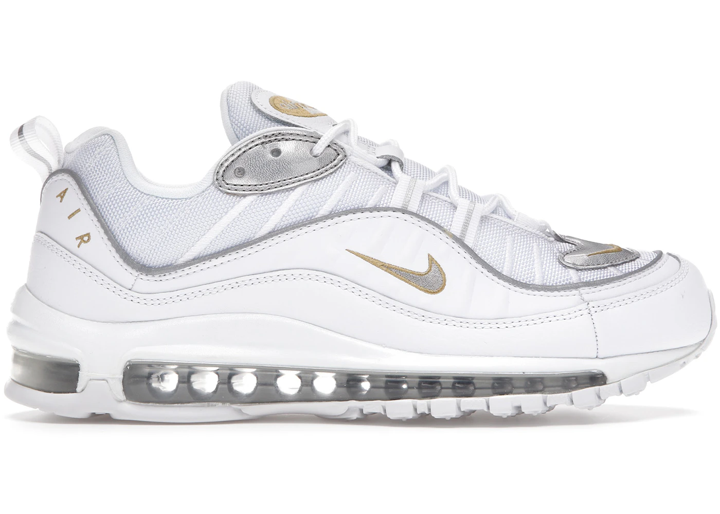 Nike air max 98 uk white gold Clearance
