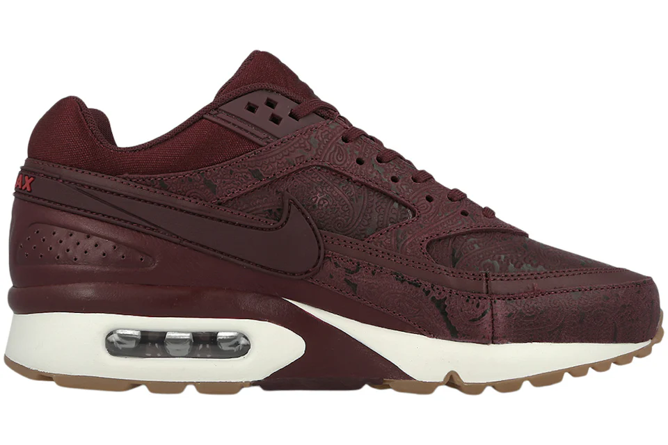 Nike Air Max BW Premium Night Maroon Noble Red (Women's) - 862199-600 - US