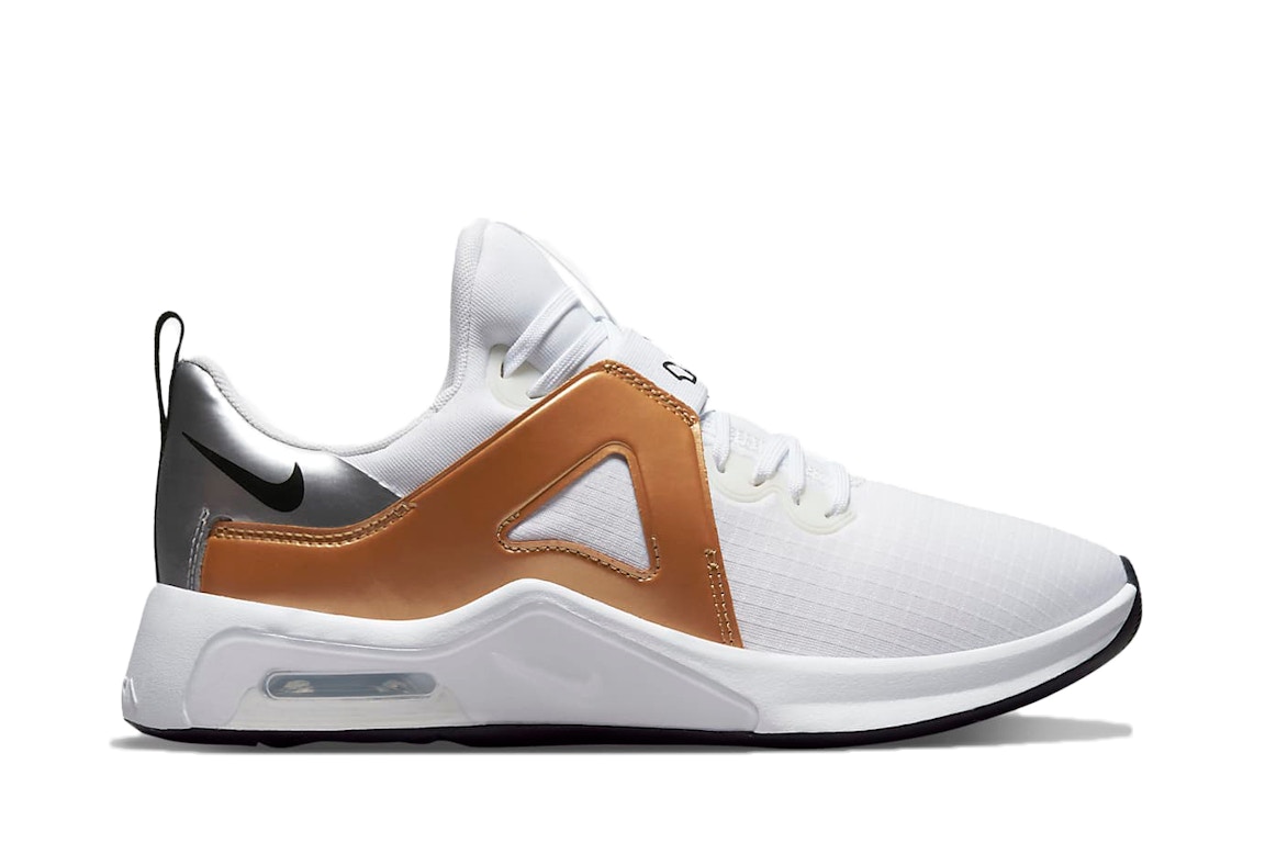 Pre-owned Nike Air Max Bella Tr 5 White Metallic Gold (women's) In White/metallic Silver/metallic Gold