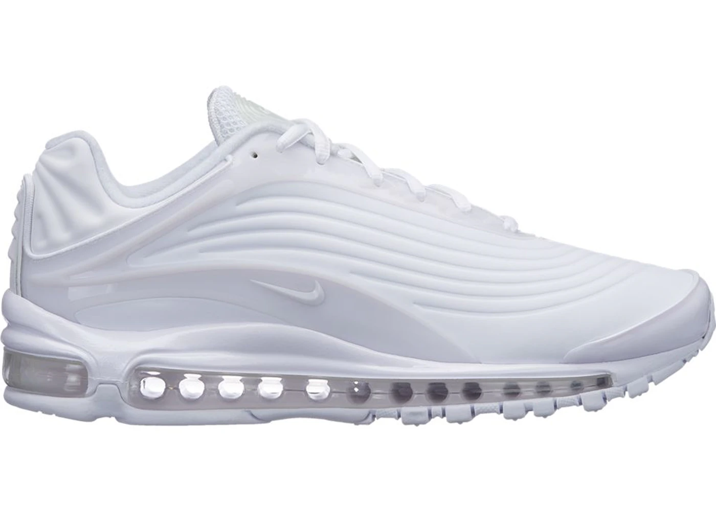 Nike air max deluxe all best sale white