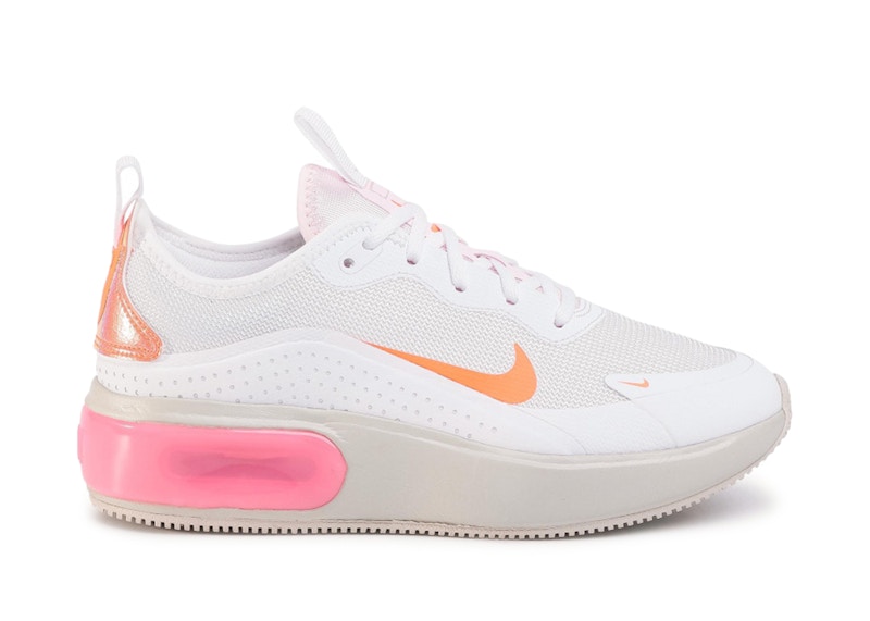 nike air max dia white and pink