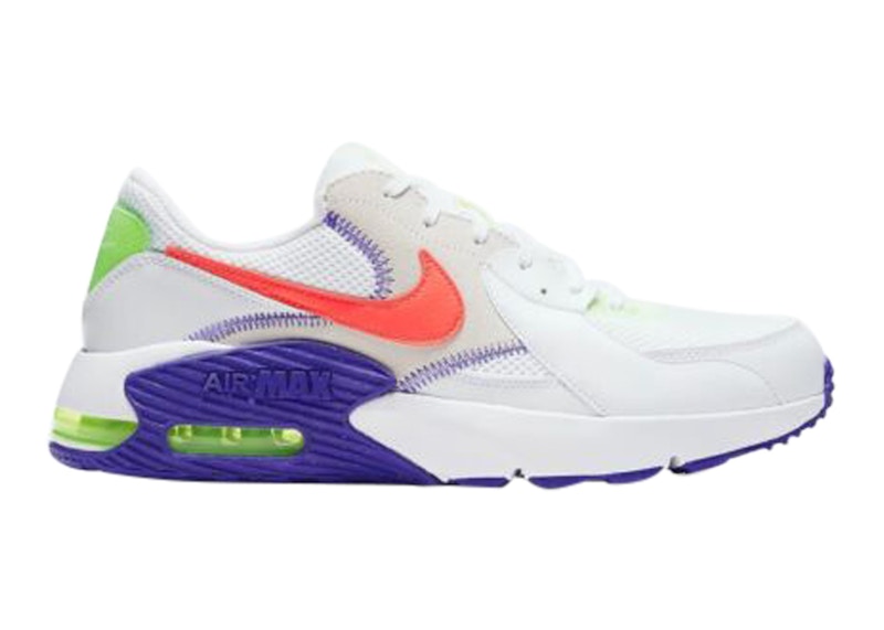 Nike Air Max Excee White Indigo Burst Volt Bright Crimson