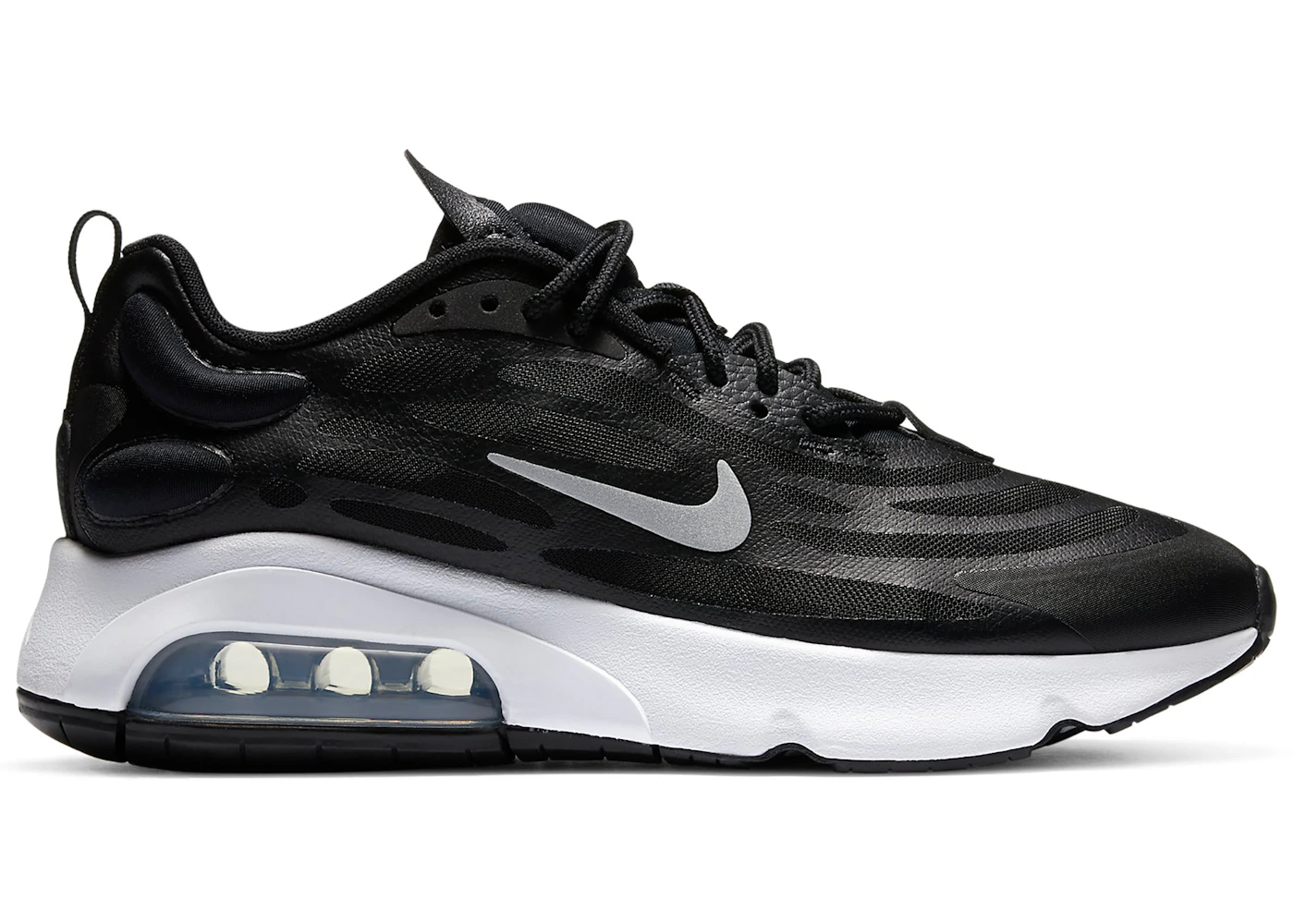 Nike Air Max Exosense Black White Metallic Silver (Women's) - CK6922-002 - US