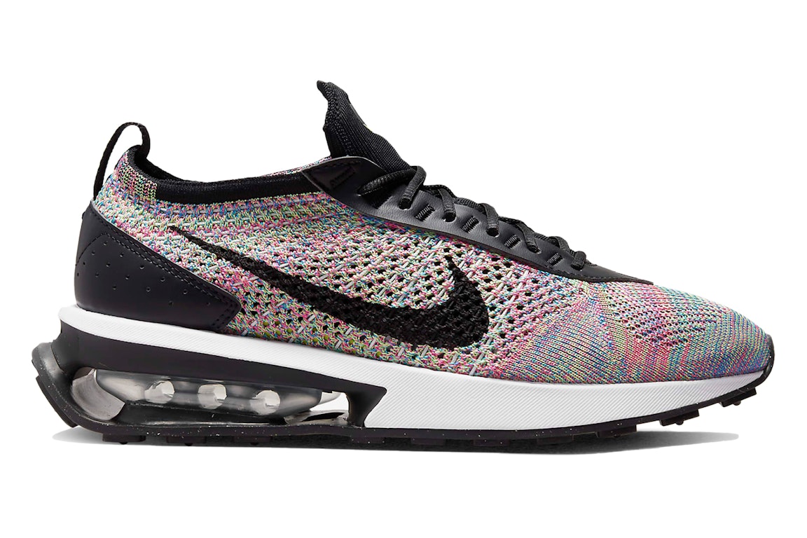 Pre-owned Nike Air Max Flyknit Racer Multi-color (women's) In Ghost Green/pink Blast/photo Blue