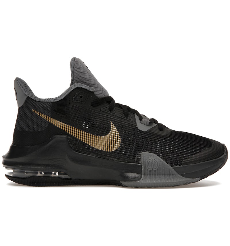 Basketball Shoes Nike Air Max Black Metallic Gold Nike Air Max