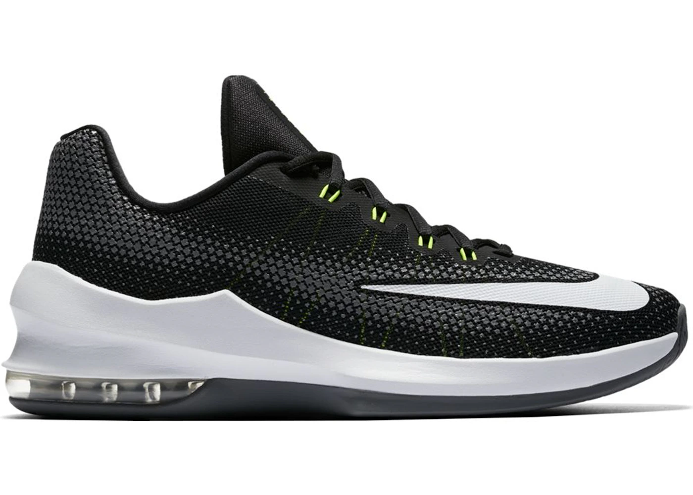 Nike Air Max Infuriate Low Black Volt Cool Grey Men s 852457 005