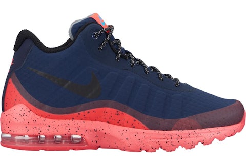 Nike Air Max Invigor Mid Obsidian Solar Red Men s 858654 401 US