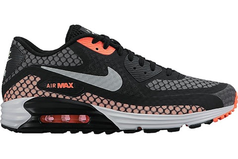 Nike Air Max Lunar 90 Negro Plateado Lava Caliente Hombre 724078 002 MX